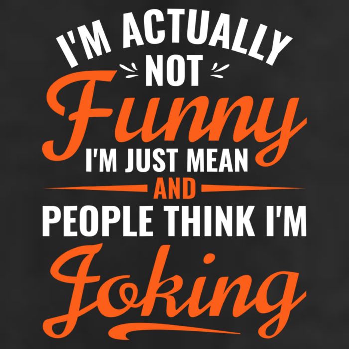 I’m Actually Not Funny I’m Just Mean And People Think I’m Joking Crop Fleece Hoodie