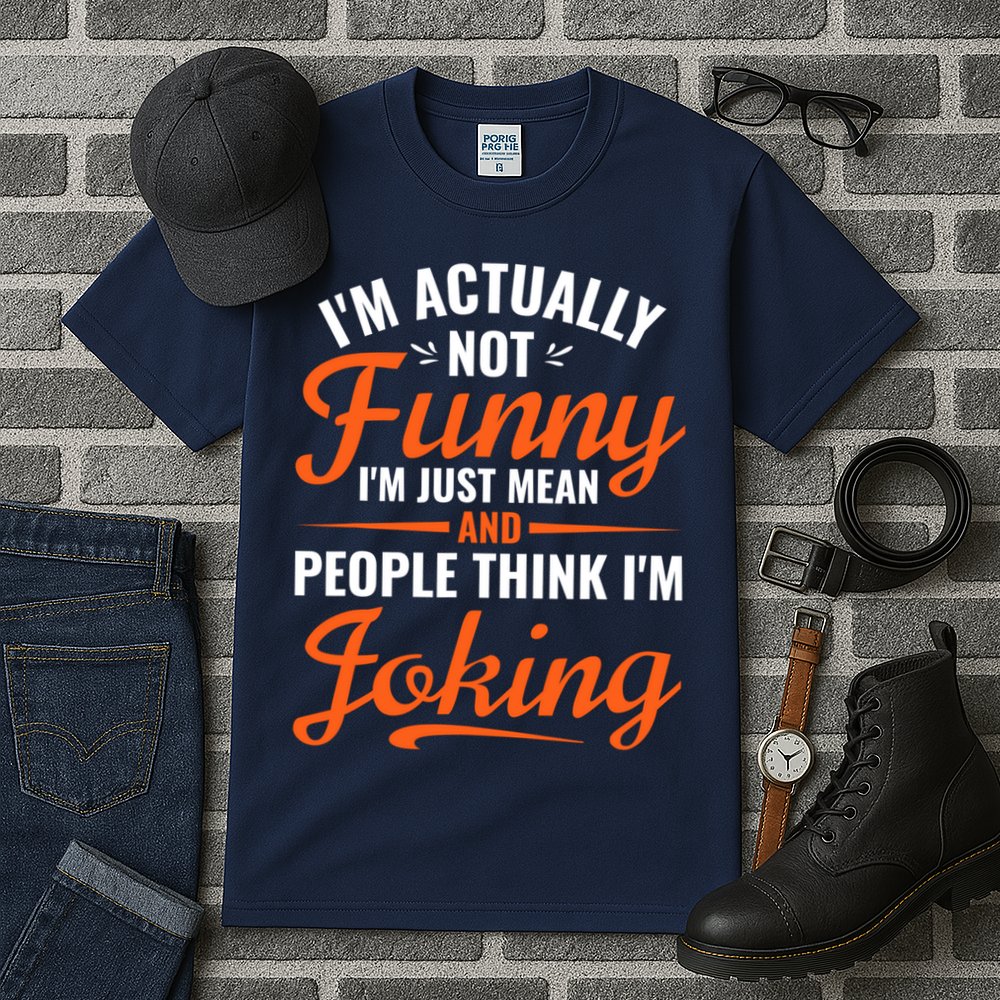 I’m Actually Not Funny I’m Just Mean And People Think I’m Joking Tall T-Shirt