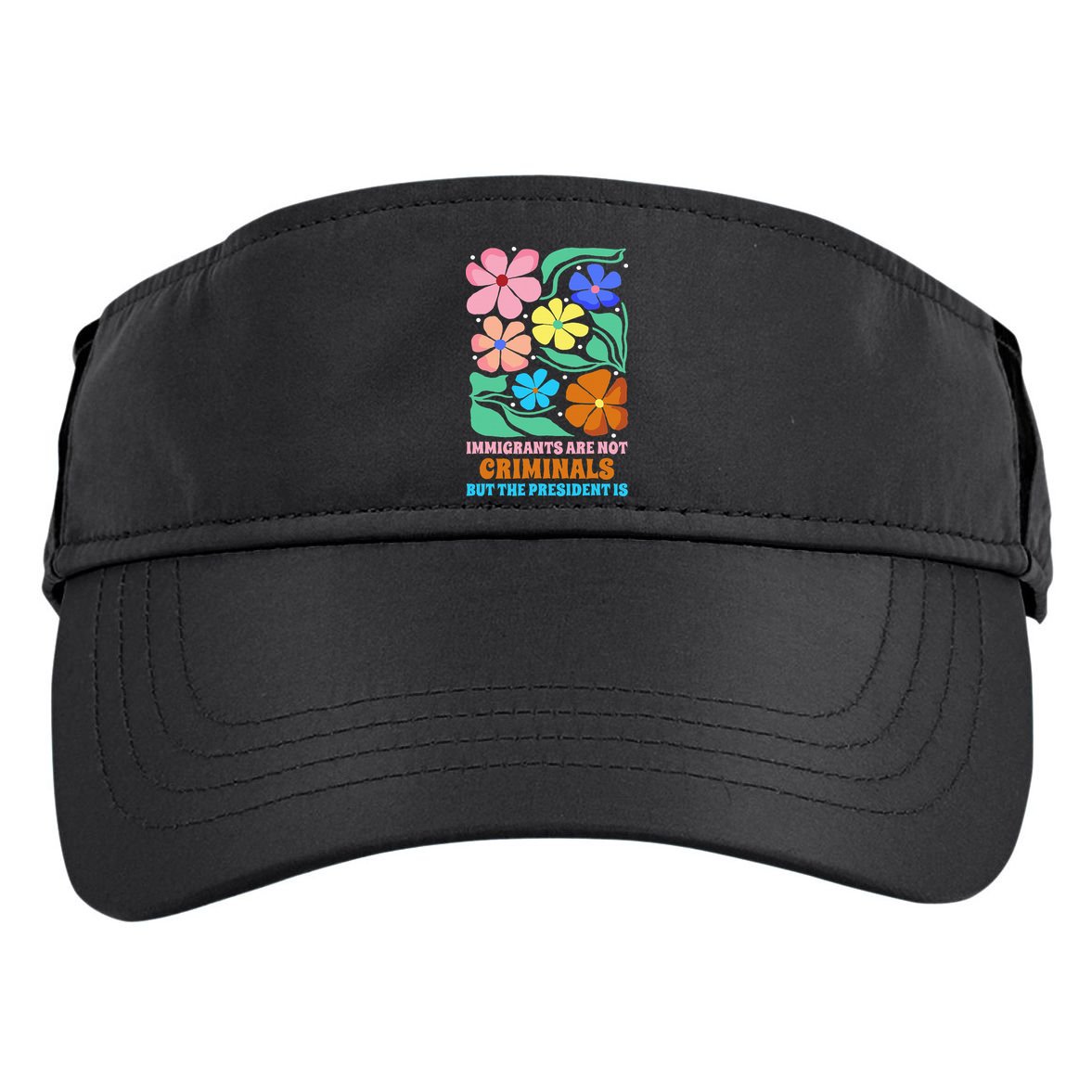 Immigrants Are Not Criminals But The President Is  Adult Drive Performance Visor
