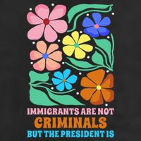 Immigrants Are Not Criminals But The President Is  Adult Drive Performance Visor