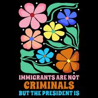 Immigrants Are Not Criminals But The President Is  Poster
