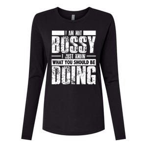 I Am Not Bossy Funny Saying Womens Cotton Relaxed Long Sleeve T-Shirt