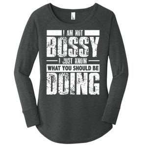 I Am Not Bossy Funny Saying Women's Perfect Tri Tunic Long Sleeve Shirt