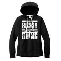 I Am Not Bossy Funny Saying Women's Fleece Hoodie