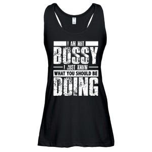 I Am Not Bossy Funny Saying Ladies Essential Flowy Tank