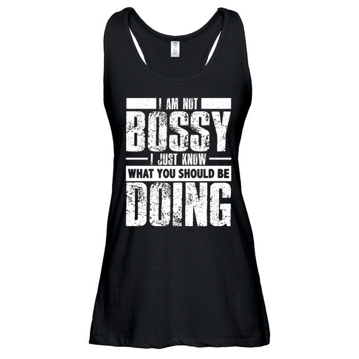 I Am Not Bossy Funny Saying Ladies Essential Flowy Tank