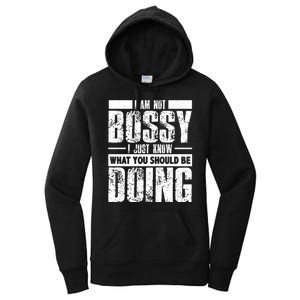 I Am Not Bossy Funny Saying Women's Pullover Hoodie