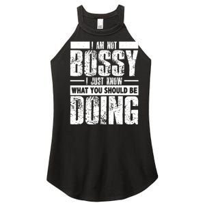 I Am Not Bossy Funny Saying Women's Perfect Tri Rocker Tank