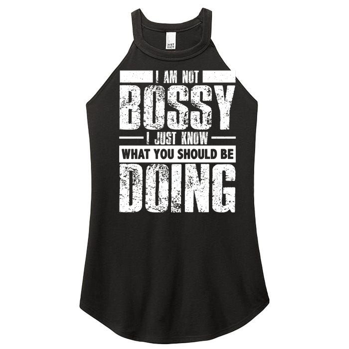 I Am Not Bossy Funny Saying Women's Perfect Tri Rocker Tank