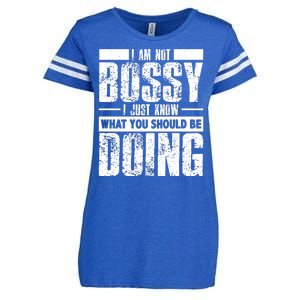 I Am Not Bossy Funny Saying Enza Ladies Jersey Football T-Shirt