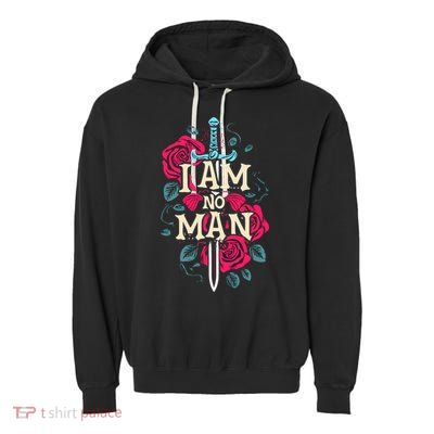 I Am No Man Garment-Dyed Fleece Hoodie
