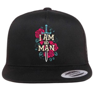 I Am No Man Flat Bill Trucker Hat