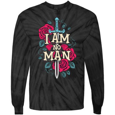 I Am No Man Tie-Dye Long Sleeve Shirt