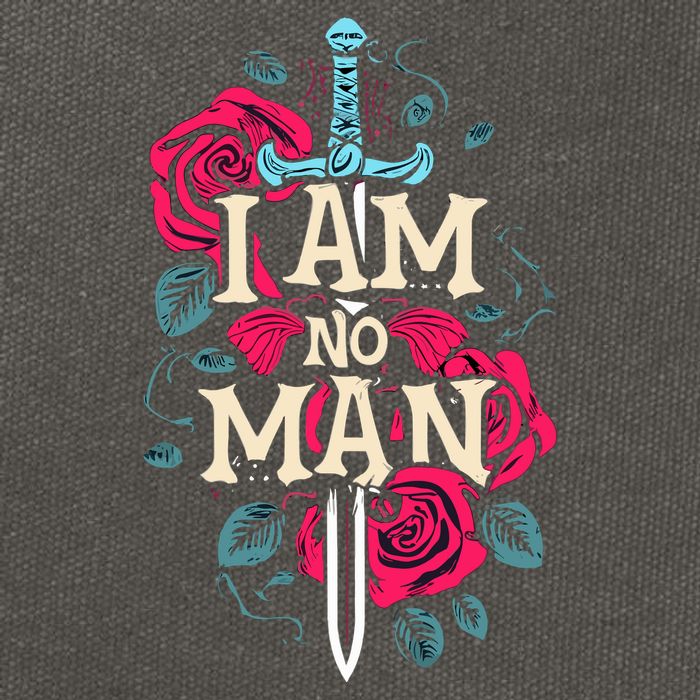 I Am No Man Cotton Canvas Backpack