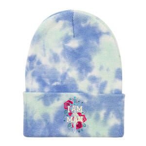 I Am No Man Tie Dye 12in Knit Beanie