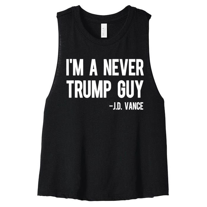 IM A Never Trump Guy J.D. Vance Anti Trump Vance 2024 Women's Racerback Cropped Tank