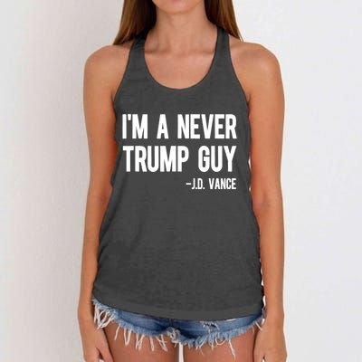 IM A Never Trump Guy J.D. Vance Anti Trump Vance 2024 Women's Knotted Racerback Tank