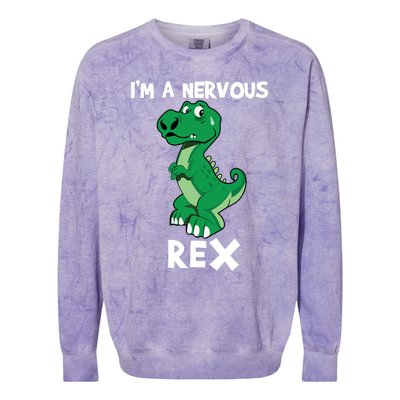 I’M A NERVOUS REX Colorblast Crewneck Sweatshirt