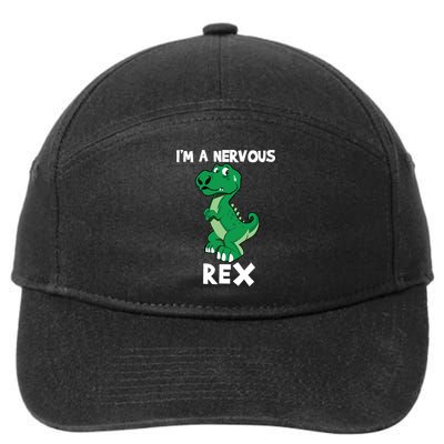 I’M A NERVOUS REX 7-Panel Snapback Hat