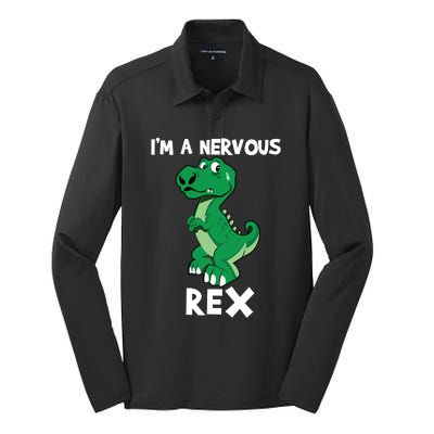 I’M A NERVOUS REX Silk Touch Performance Long Sleeve Polo