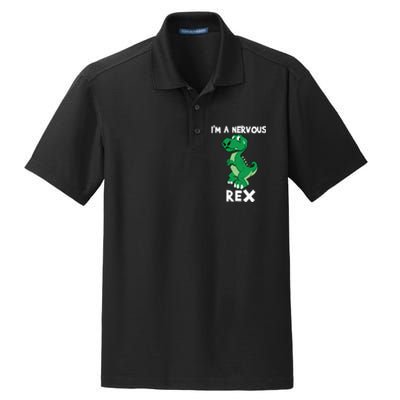 I’M A NERVOUS REX Dry Zone Grid Polo