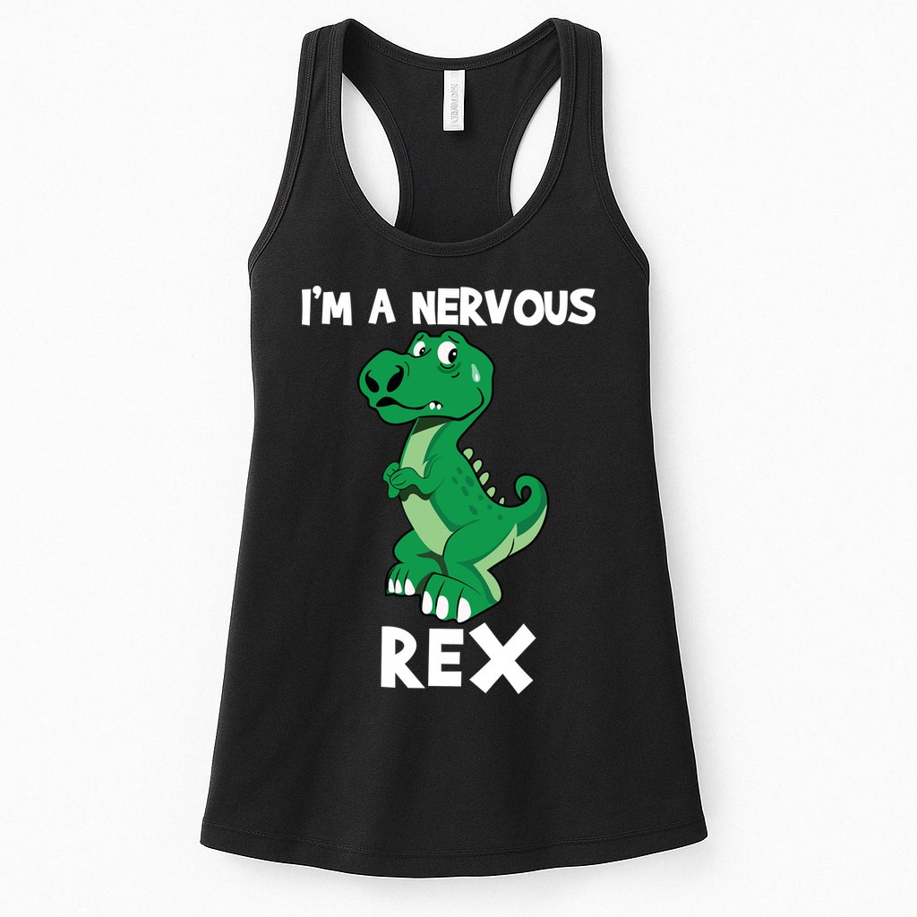 I’M A NERVOUS REX Womens Tank Top