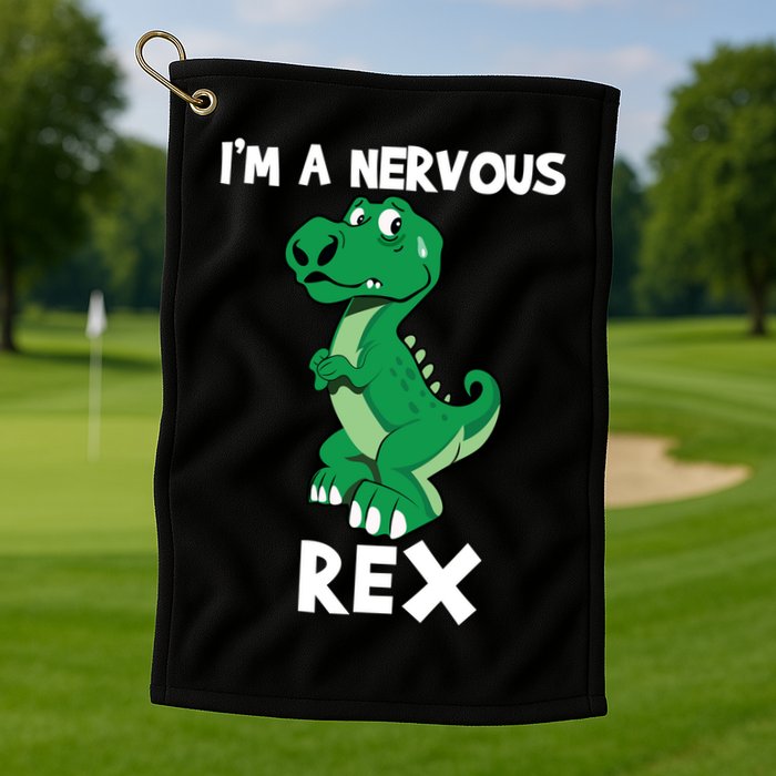 I’M A NERVOUS REX Golf Towel
