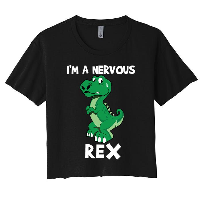 I’M A NERVOUS REX Women's Crop Top Tee