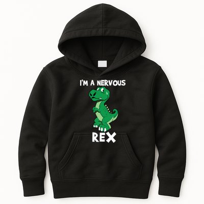 I’M A NERVOUS REX Kids Hoodie