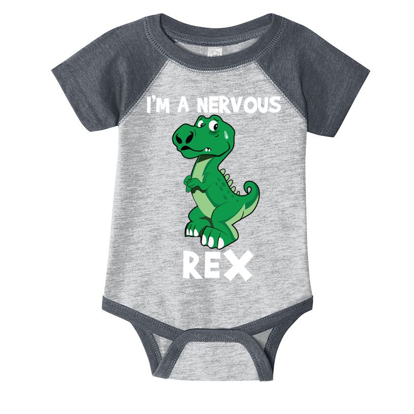 I’M A NERVOUS REX Infant Baby Jersey Bodysuit