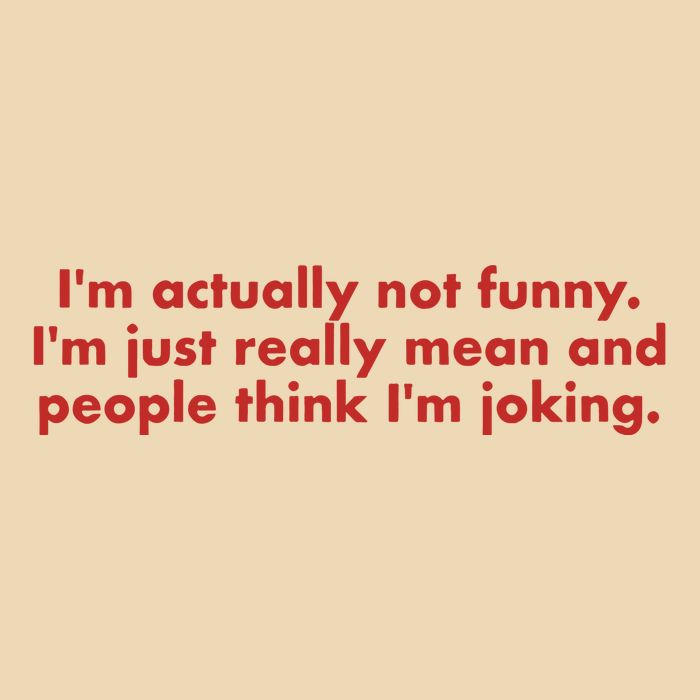 Im Actually Not Funny Im Just Really Mean And People Think Zip Tote Bag