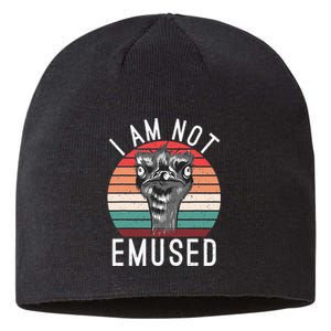 I am not Emused funny Bird Lover Emu Sustainable Beanie