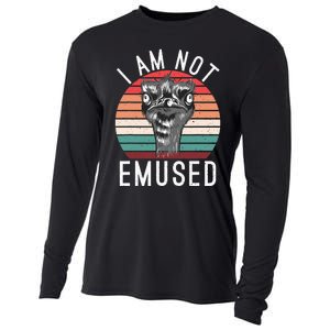 I am not Emused funny Bird Lover Emu Cooling Performance Long Sleeve Crew