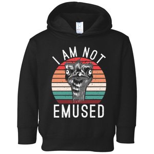 I am not Emused funny Bird Lover Emu Toddler Hoodie