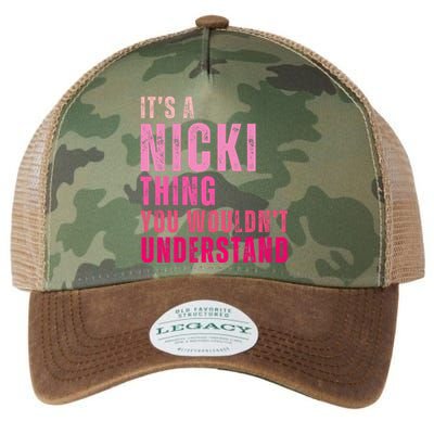 ItS A Nicki Thing You WouldnT Understand Nicki Vintage Legacy Tie Dye Trucker Hat