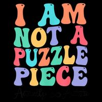 I Am Not A Puzzle Piece Actually Autistic Autism Awareness Drawstring Bag