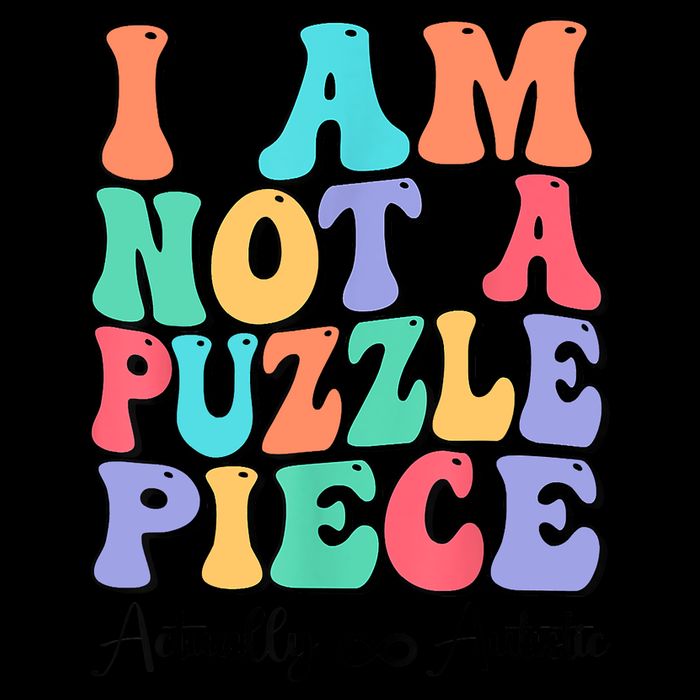 I Am Not A Puzzle Piece Actually Autistic Autism Awareness Drawstring Bag
