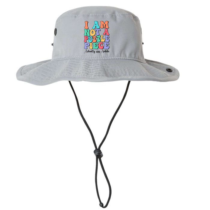I Am Not A Puzzle Piece Actually Autistic Autism Awareness Bucket Hat