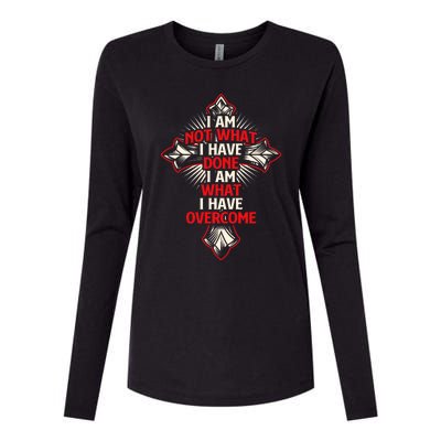 I Am Not What I Have Done Religious Jesus Christian Faith Womens Cotton Relaxed Long Sleeve T-Shirt