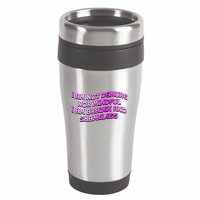 I Am Not Demure Nor Mindful I Am Brazen And Shameless 16oz Travel Tumbler