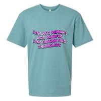 I Am Not Demure Nor Mindful I Am Brazen And Shameless Sueded Cloud Jersey T-Shirt