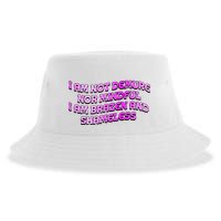 I Am Not Demure Nor Mindful I Am Brazen And Shameless Sustainable Bucket Hat