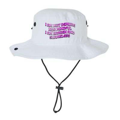 I Am Not Demure Nor Mindful I Am Brazen And Shameless Bucket Hat