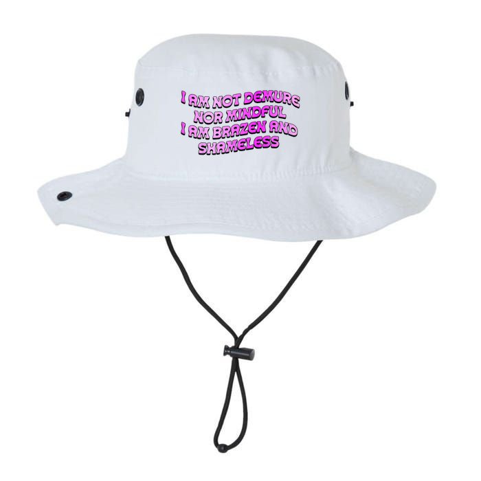 I Am Not Demure Nor Mindful I Am Brazen And Shameless Bucket Hat