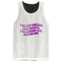 I Am Not Demure Nor Mindful I Am Brazen And Shameless Mesh Reversible Basketball Jersey Tank