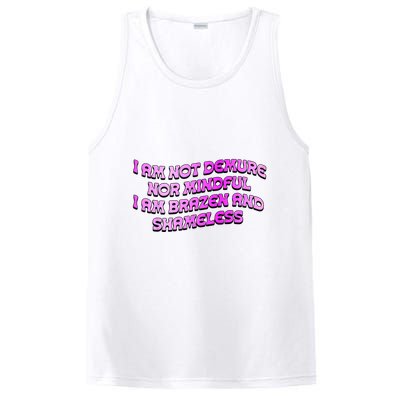 I Am Not Demure Nor Mindful I Am Brazen And Shameless PosiCharge Competitor Tank