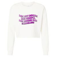I Am Not Demure Nor Mindful I Am Brazen And Shameless Cropped Pullover Crew