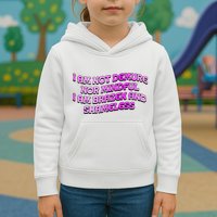 I Am Not Demure Nor Mindful I Am Brazen And Shameless Kids Hoodie