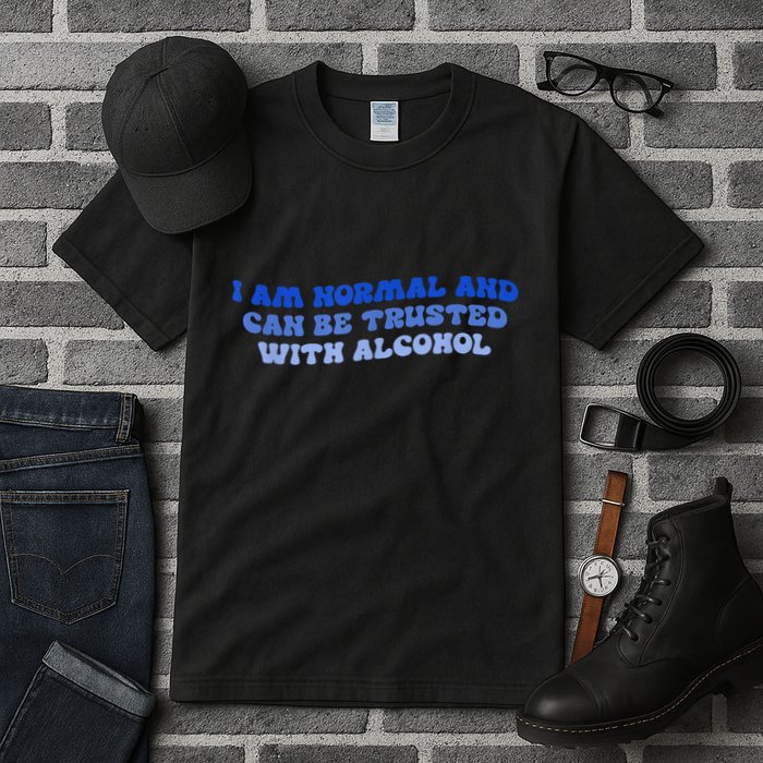 I Am Normal And Can Be Trusted With Alcohol Tall T-Shirt