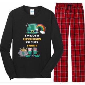 I Am Not A Leprecahun I Am Just Short Funny St Patrick's Gift Long Sleeve Pajama Set